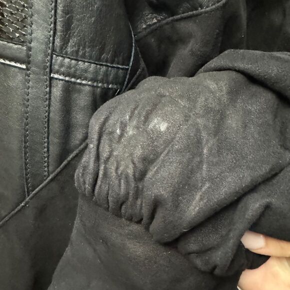 Dominic Bellissimo Vintage Suede Long Sleeve Dress Black - Picture 8 of 9